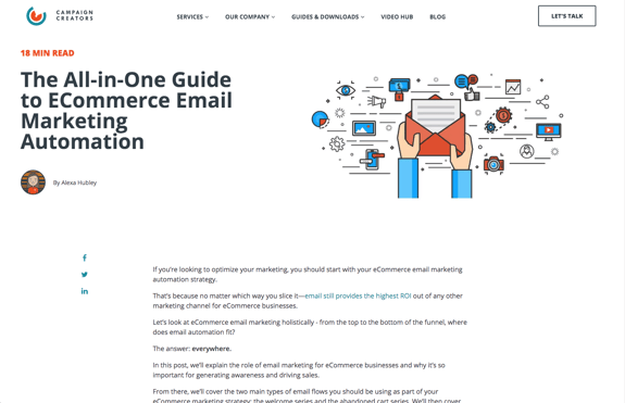 Ultimate conversion blog post example